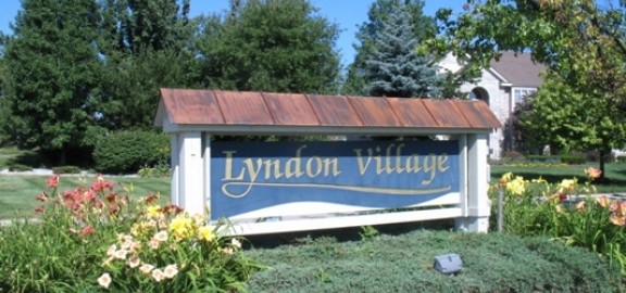 neighborhood entrance to Lyndon Village
